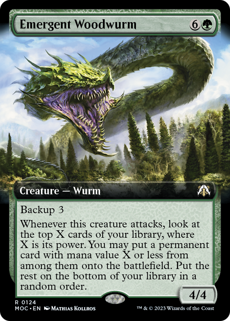 Emergent Woodwurm (Extended Art) [March of the Machine Commander] | Rock City Comics