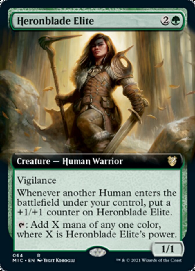Heronblade Elite (Extended Art) [Innistrad: Midnight Hunt Commander] | Rock City Comics