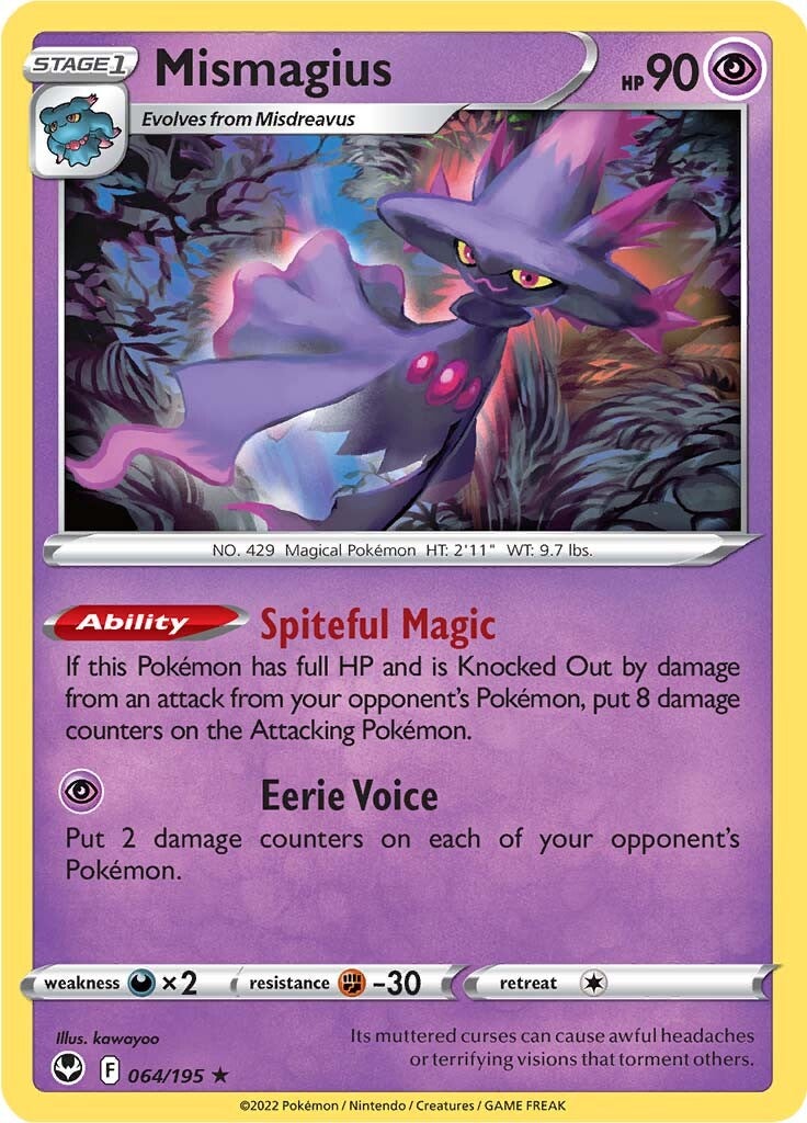 Mismagius (064/195) [Sword & Shield: Silver Tempest] | Rock City Comics