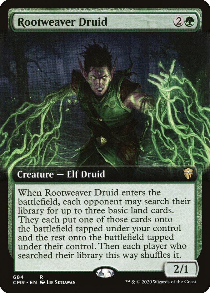 Rootweaver Druid (Extended Art) [Commander Legends] | Rock City Comics