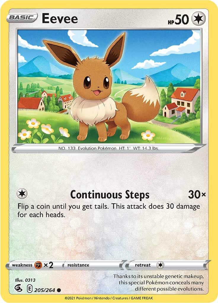 Eevee (205/264) [Sword & Shield: Fusion Strike] | Rock City Comics