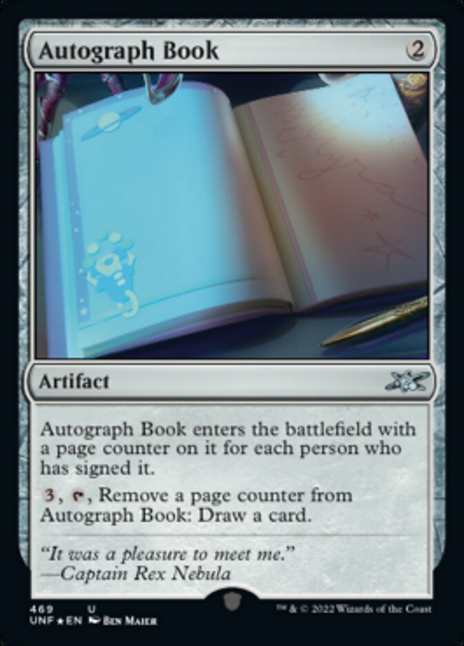 Autograph Book (Galaxy Foil) [Unfinity] | Rock City Comics