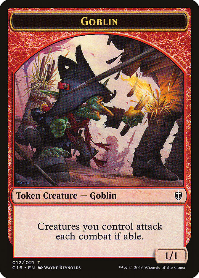 Goblin // Zombie Double-Sided Token [Commander 2016 Tokens] | Rock City Comics