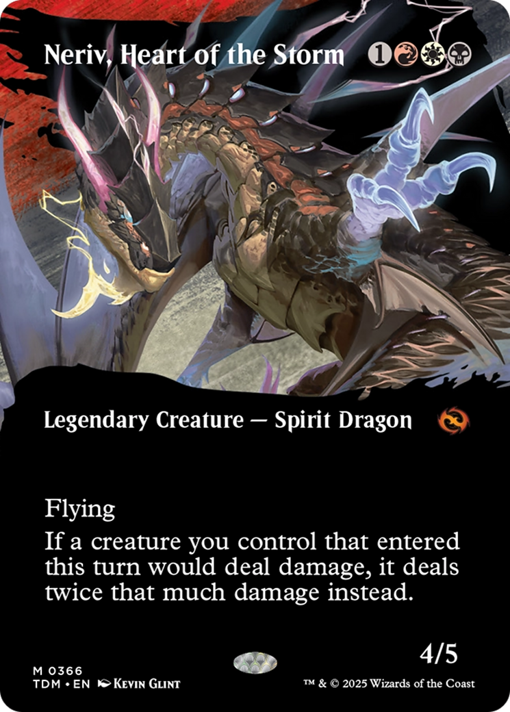 Neriv, Heart of the Storm (Borderless) [Tarkir: Dragonstorm] | Rock City Comics