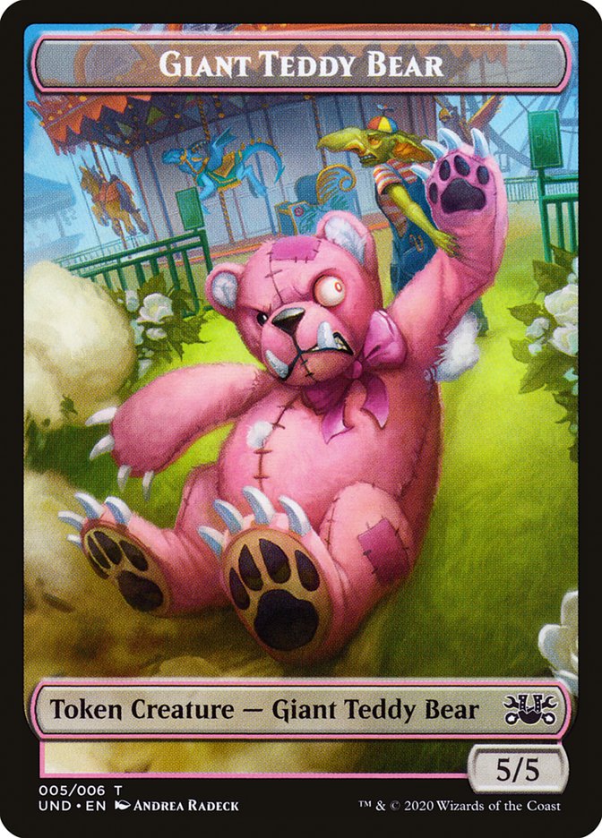 Giant Teddy Bear // Acorn Stash Double-Sided Token [Unsanctioned Tokens] | Rock City Comics