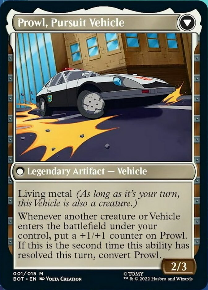 Prowl, Stoic Strategist // Prowl, Pursuit Vehicle [Transformers] | Rock City Comics