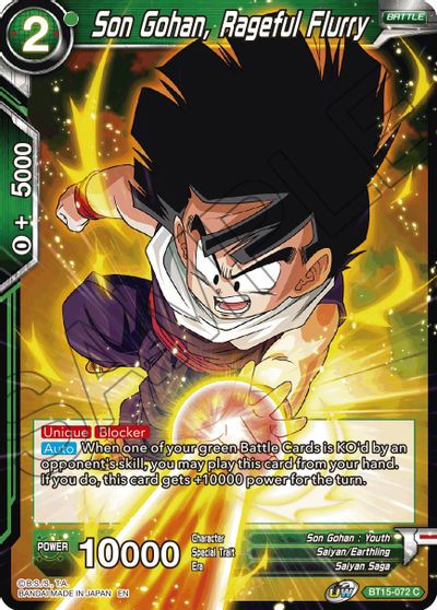 Son Gohan, Rageful Fury (BT15-072) [Saiyan Showdown] | Rock City Comics