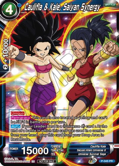 Caulifla & Kale, Saiyan Synergy (P-345) [Tournament Promotion Cards] | Rock City Comics