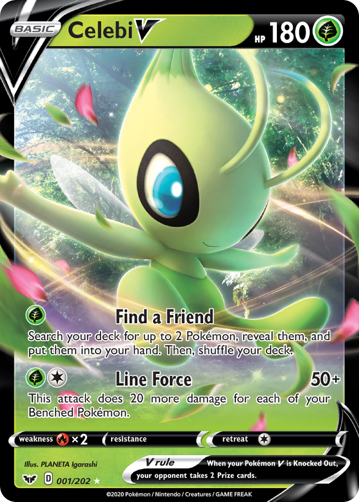 Celebi V (001/202) [Sword & Shield: Base Set] | Rock City Comics