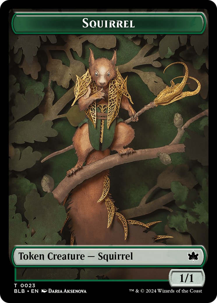 Squirrel Token [Bloomburrow Tokens] | Rock City Comics