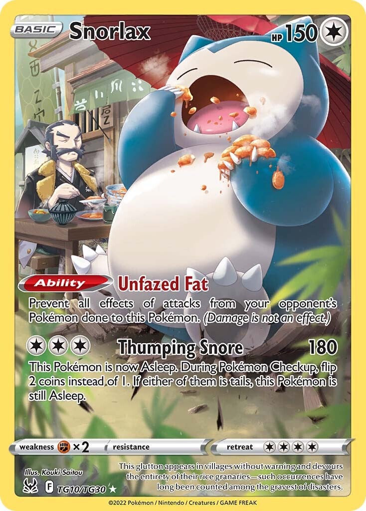 Snorlax (TG10/TG30) [Sword & Shield: Lost Origin] | Rock City Comics