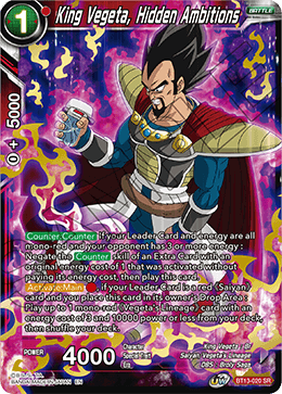 King Vegeta, Hidden Ambitions (BT13-020) [Supreme Rivalry] | Rock City Comics