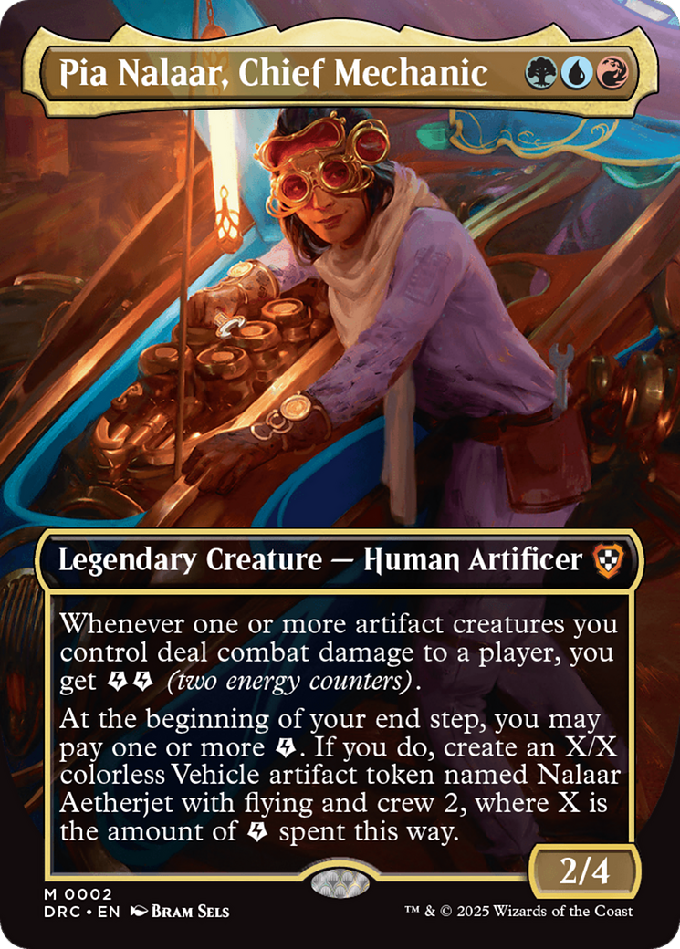 Pia Nalaar, Chief Mechanic (Borderless) [Aetherdrift Commander] | Rock City Comics