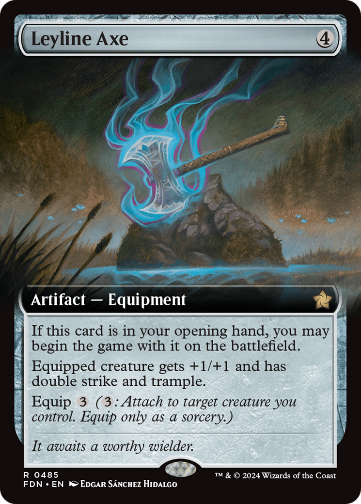 Leyline Axe (Extended Art) [Foundations] | Rock City Comics