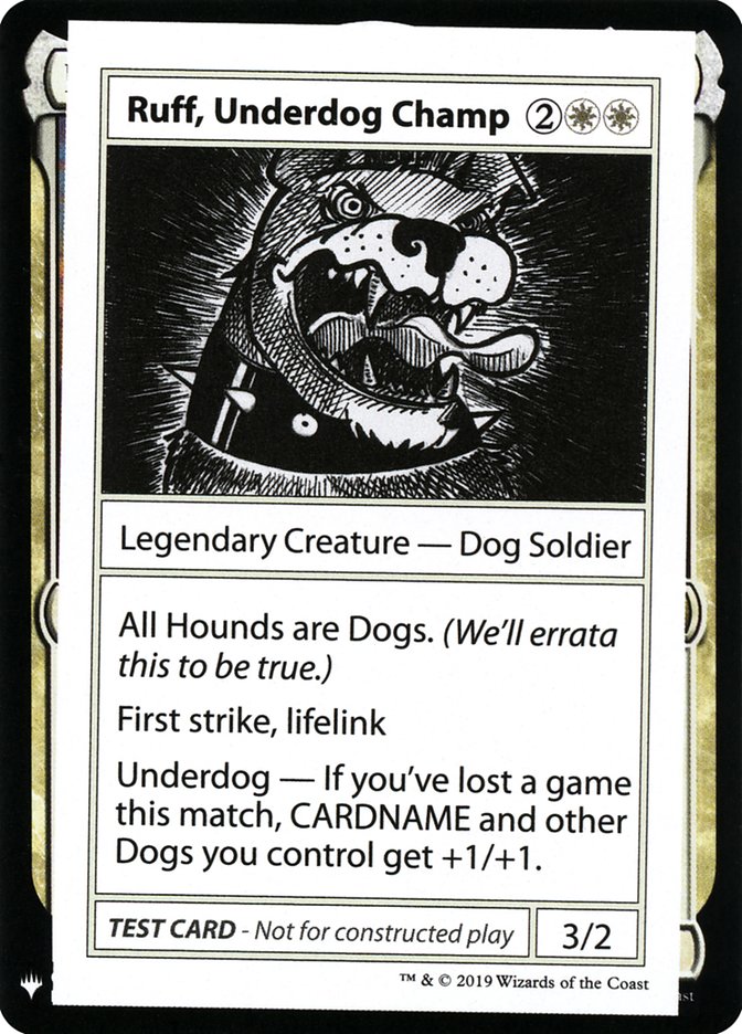 Ruff, Underdog Champ [Mystery Booster Playtest Cards] | Rock City Comics