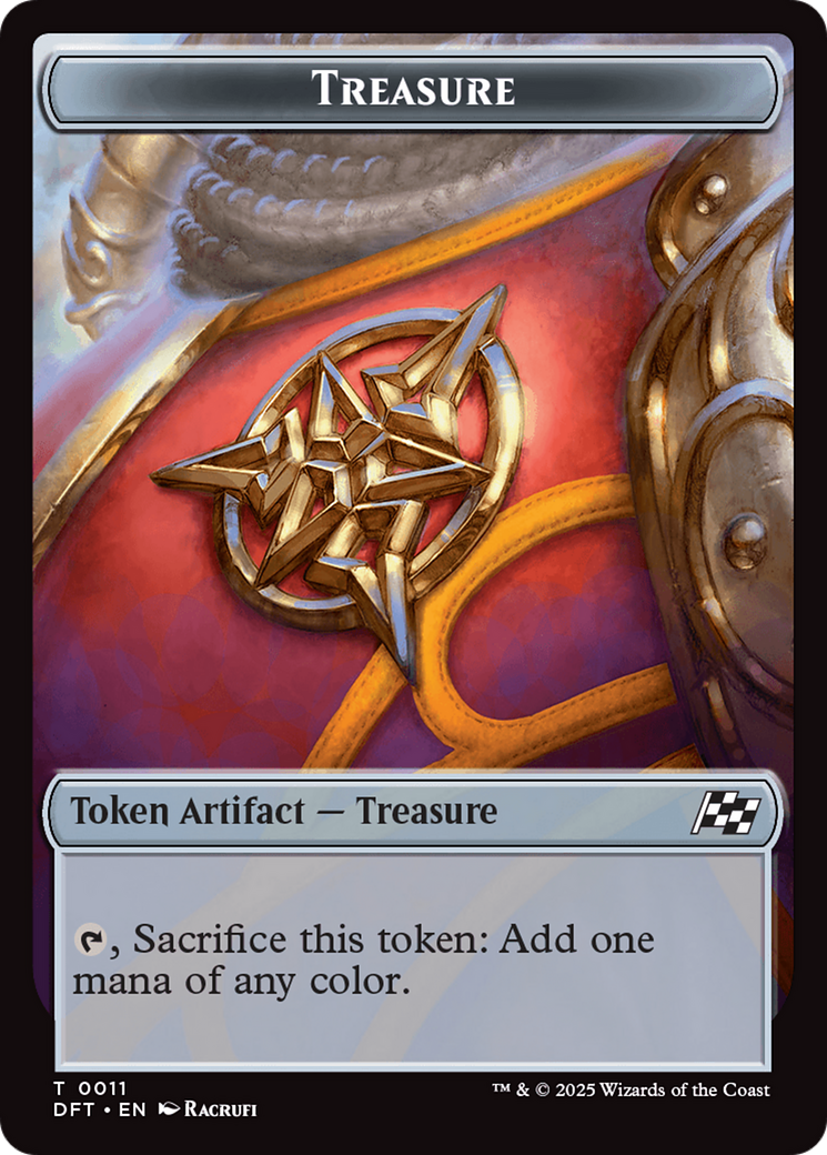 Nalaar Aetherjet // Treasure Double-Sided Token [Aetherdrift Tokens] | Rock City Comics