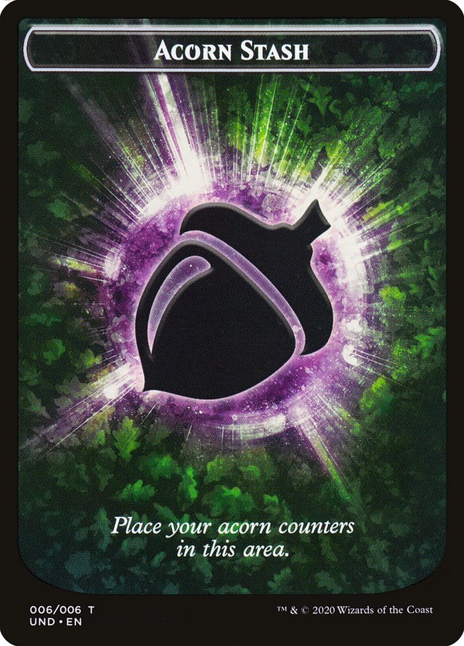 Giant Teddy Bear // Acorn Stash Double-Sided Token [Unsanctioned Tokens] | Rock City Comics