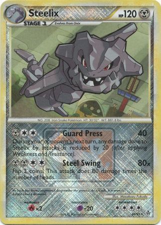 Steelix (24/95) (League Promo) [HeartGold & SoulSilver: Unleashed] | Rock City Comics