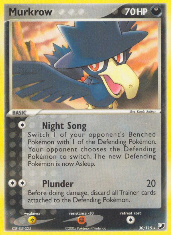 Murkrow (30/115) [EX: Unseen Forces] | Rock City Comics