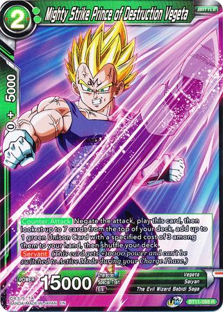 Mighty Strike Prince of Destruction Vegeta (BT11-068) [Vermilion Bloodline 2nd Edition] | Rock City Comics
