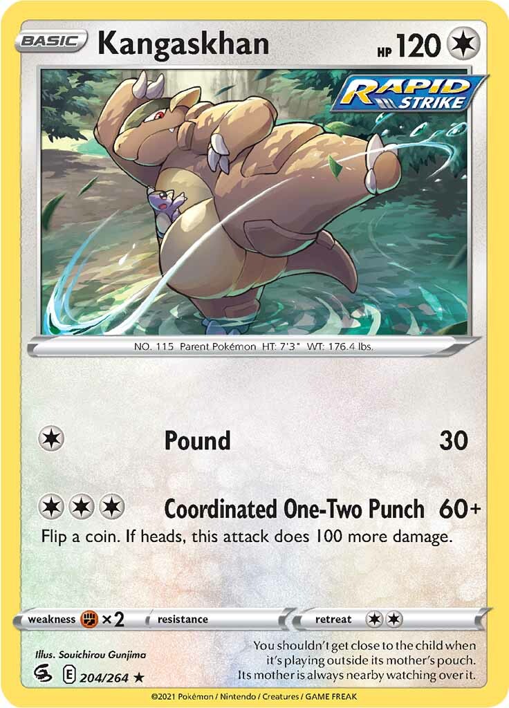 Kangaskhan (204/264) [Sword & Shield: Fusion Strike] | Rock City Comics