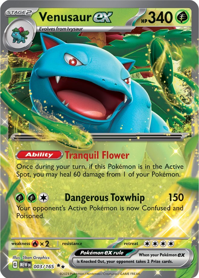 Venusaur ex (003/165) [Scarlet & Violet: 151] | Rock City Comics