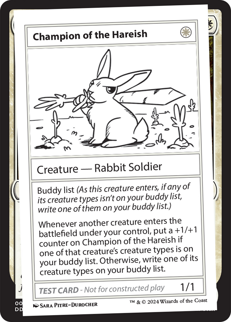 Champion of the Hareish [Mystery Booster 2 Playtest Cards] | Rock City Comics