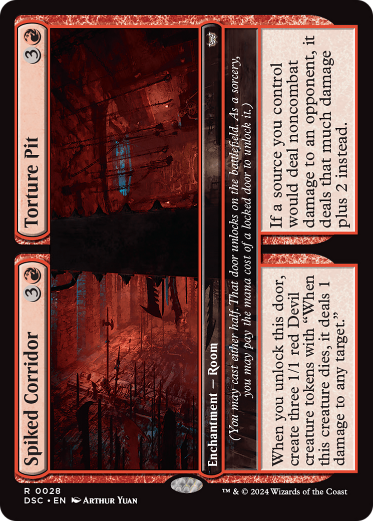 Spiked Corridor // Torture Pit [Duskmourn: House of Horror Commander] | Rock City Comics