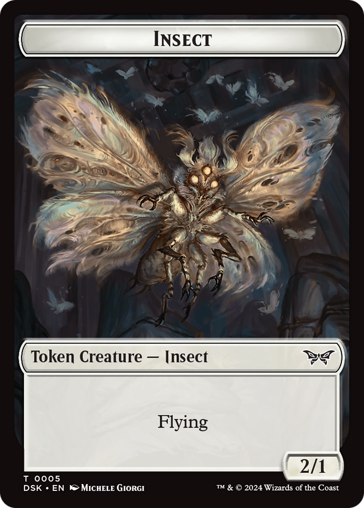 Insect (0005) Token [Duskmourn: House of Horror Tokens] | Rock City Comics