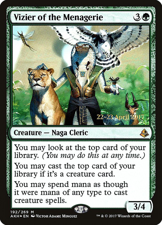 Vizier of the Menagerie [Amonkhet Prerelease Promos] | Rock City Comics