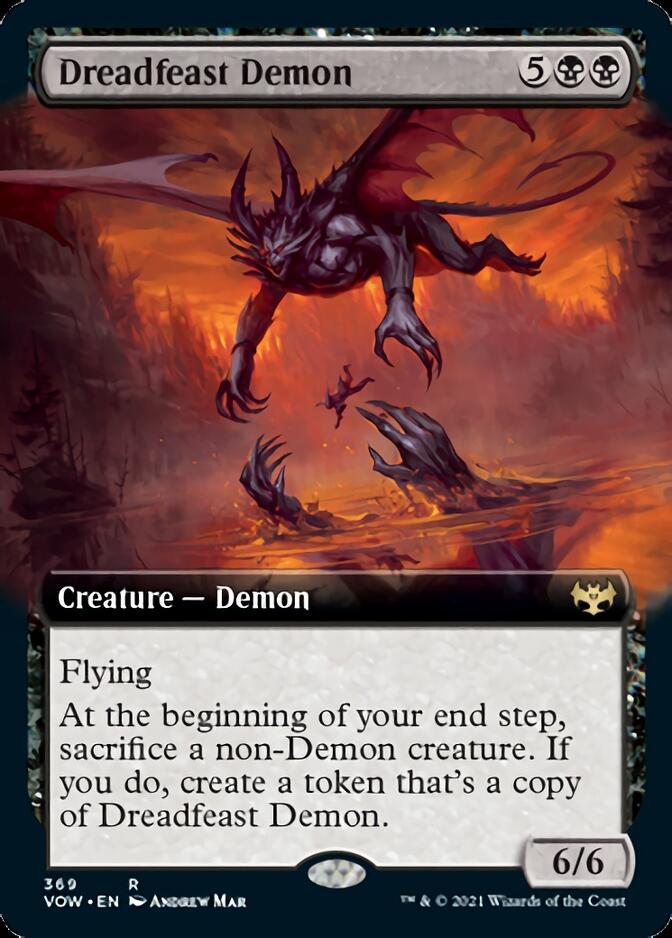Dreadfeast Demon (Extended Art) [Innistrad: Crimson Vow] | Rock City Comics