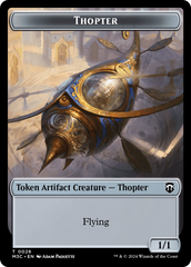 Aetherborn // Thopter Double-Sided Token [Modern Horizons 3 Commander Tokens] | Rock City Comics