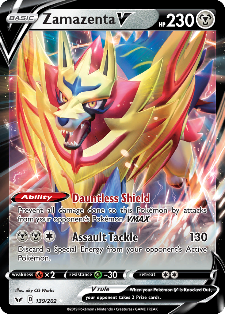 Zamazenta V (139/202) [Sword & Shield: Base Set] | Rock City Comics