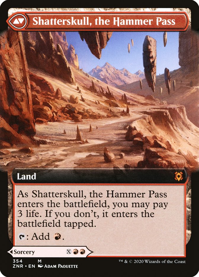 Shatterskull Smashing // Shatterskull, the Hammer Pass (Extended Art) [Zendikar Rising] | Rock City Comics
