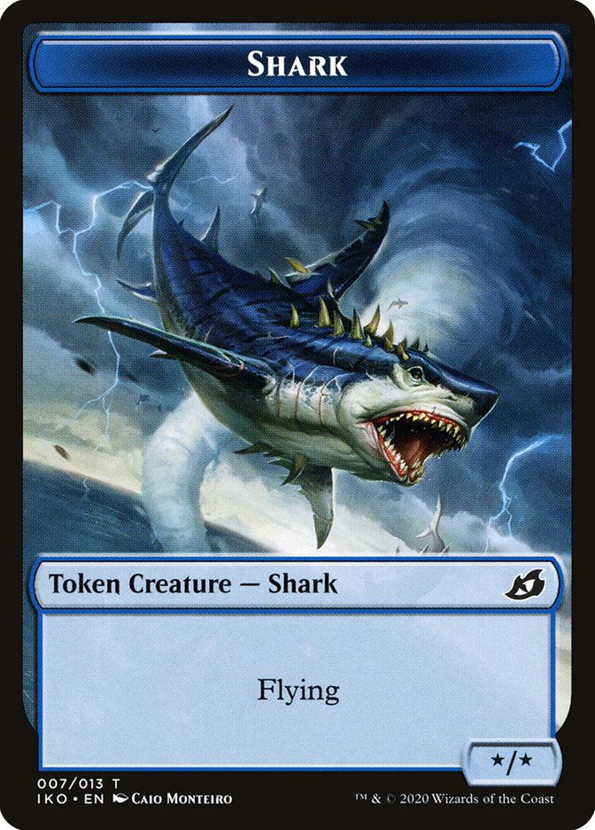 Shark Token [Ikoria: Lair of Behemoths Tokens] | Rock City Comics