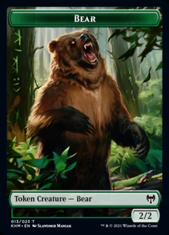 Bear Token [Kaldheim Tokens] | Rock City Comics