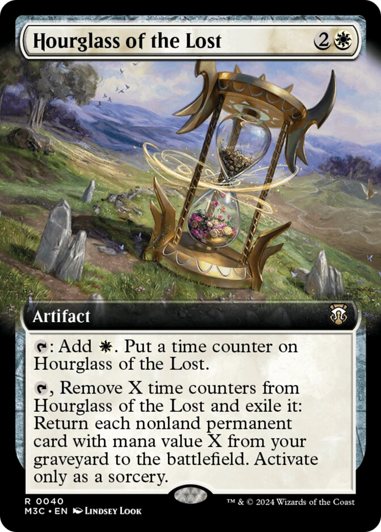 Hourglass of the Lost (Extended Art) (Ripple Foil) [Modern Horizons 3 Commander] | Rock City Comics