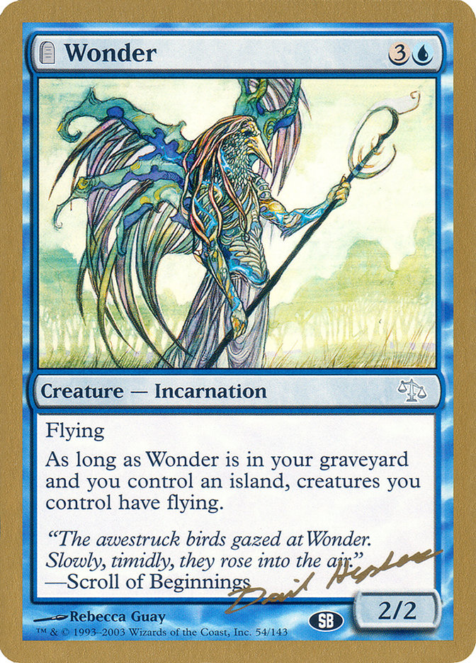 Wonder (Dave Humpherys) (SB) [World Championship Decks 2003] | Rock City Comics