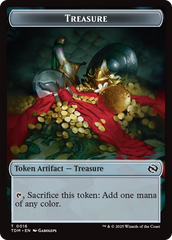 Elephant // Treasure Double-Sided Token [Tarkir: Dragonstorm Tokens] | Rock City Comics