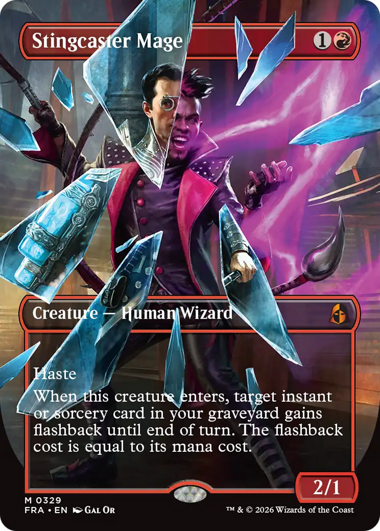 Stingcaster Mage (Borderless) [Reality Fracture] | Rock City Comics