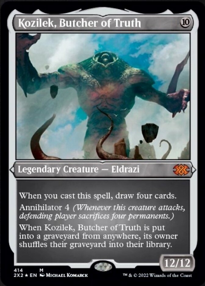 Kozilek, Butcher of Truth (Foil Etched) [Double Masters 2022] | Rock City Comics