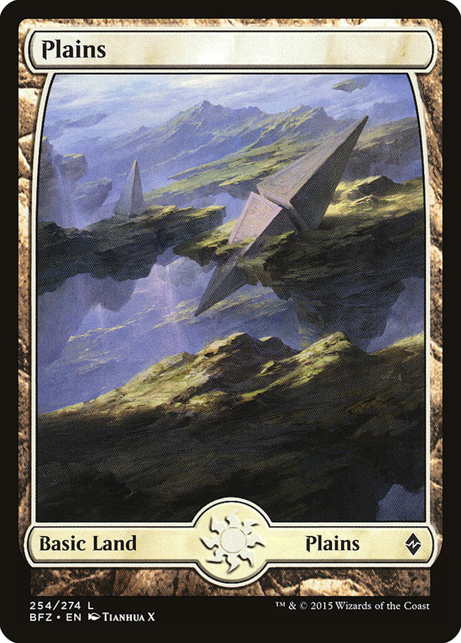 Plains (254) (Full Art) [Battle for Zendikar] | Rock City Comics
