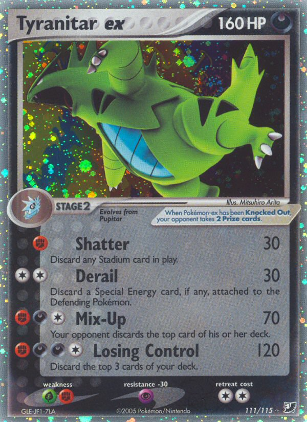 Tyranitar ex (111/115) [EX: Unseen Forces] | Rock City Comics