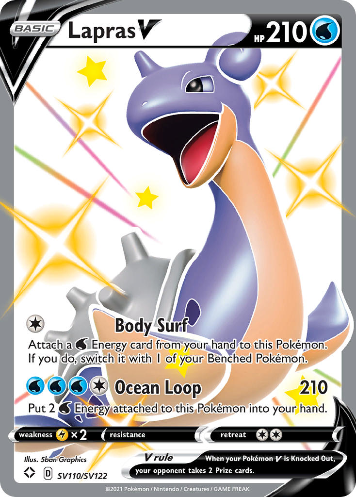 Lapras V (SV110/SV122) [Sword & Shield: Shining Fates] | Rock City Comics