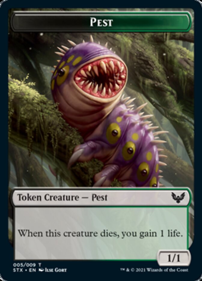 Inkling // Pest Double-Sided Token [Strixhaven: School of Mages Tokens] | Rock City Comics