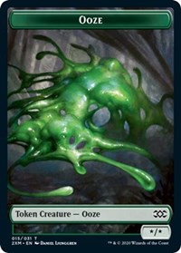 Ooze // Wurm (029) Double-Sided Token [Double Masters Tokens] | Rock City Comics