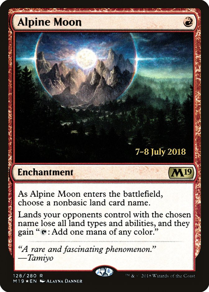 Alpine Moon [Core Set 2019 Prerelease Promos] | Rock City Comics