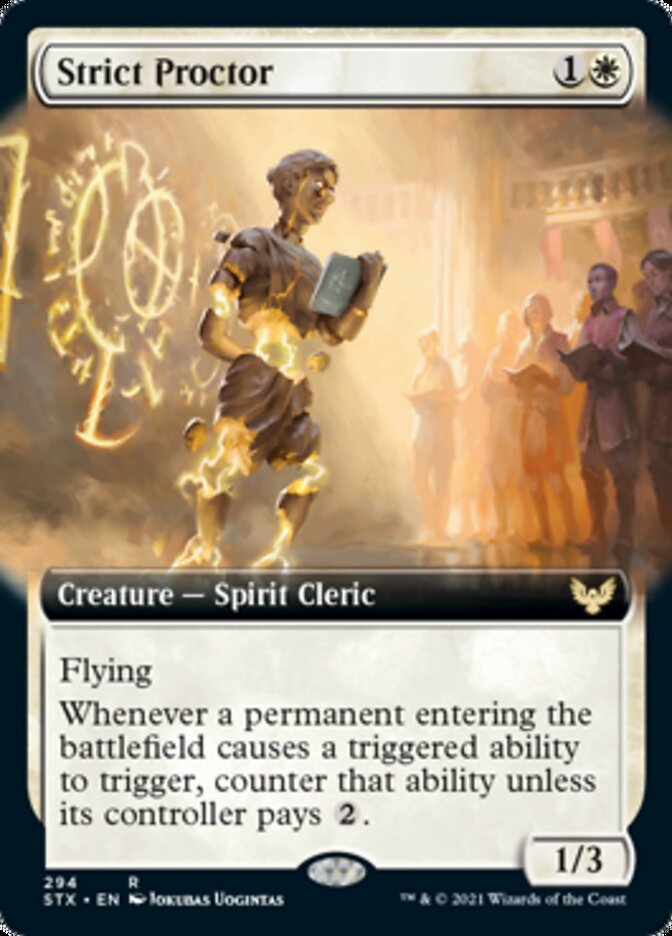 Strict Proctor (Extended Art) [Strixhaven: School of Mages] | Rock City Comics