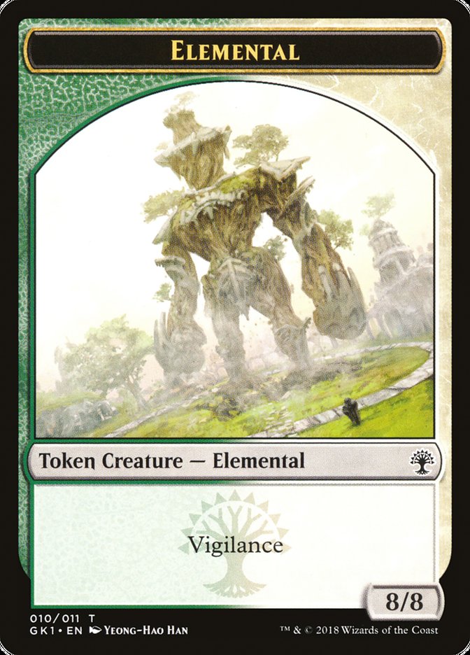 Elemental // Centaur Double-Sided Token [Guilds of Ravnica Guild Kit Tokens] | Rock City Comics