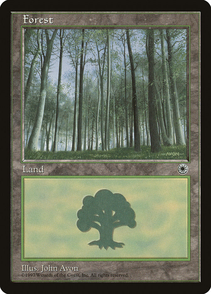 Forest (Green Signature with White Bark Trees) [Portal] | Rock City Comics